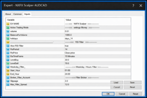 NXFX Scalper AUDCAD V1.1
